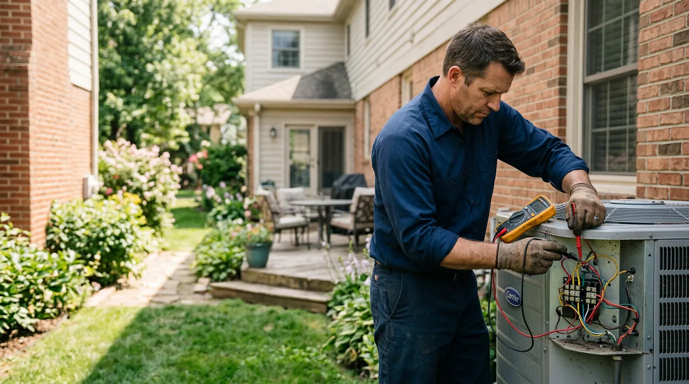 HVAC technician working near Wall Lake, IA